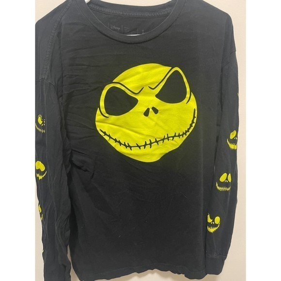 Disney The Nightmare Before Christmas Jack Skellington Neff Long Sleeve Sz L - Picture 3 of 7